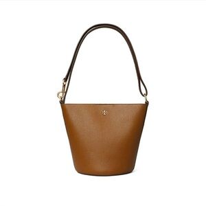 Tory Burch Brown Blake Bucket Bag Like New Cortado